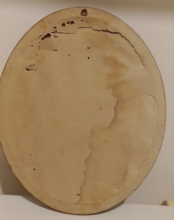 Quadro pintura óleo oval