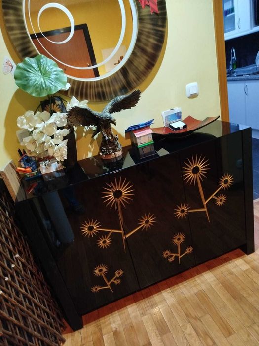 Sapateira com espelho