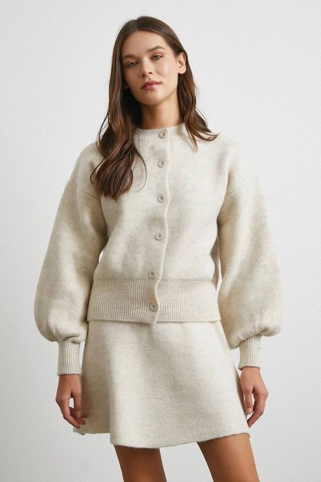 Костюм теплий з спідницею,з вовною,з юбкою,вязаний,плісе, з короткою,