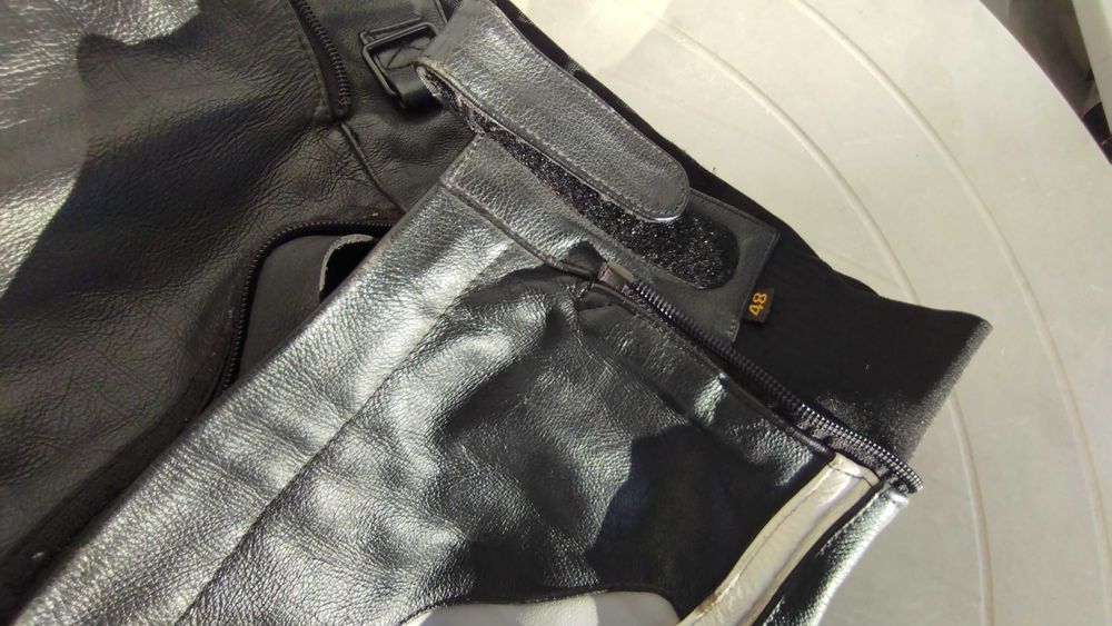 Fato moto em pele 2pç IXS n.48 C/ proteções