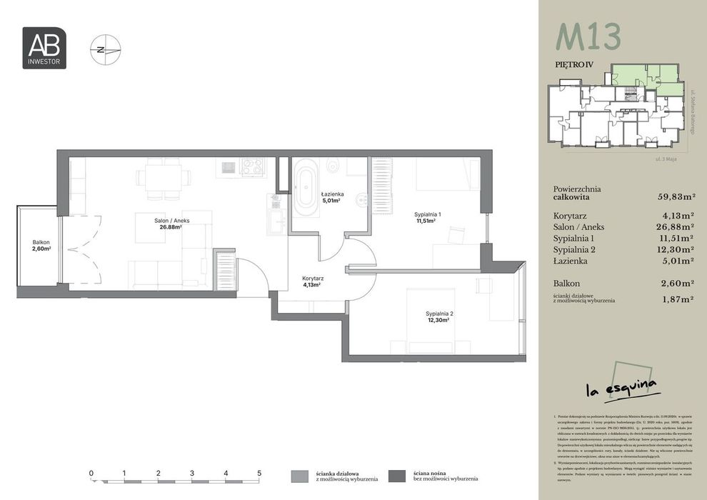 4-pokojowy apartament 70m2 + balkon