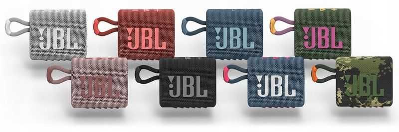 JBL GO 3 – nowy głośnik Bluetooth (pomarańczowo-niebieski)