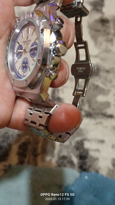 Zegarek srebrny męski