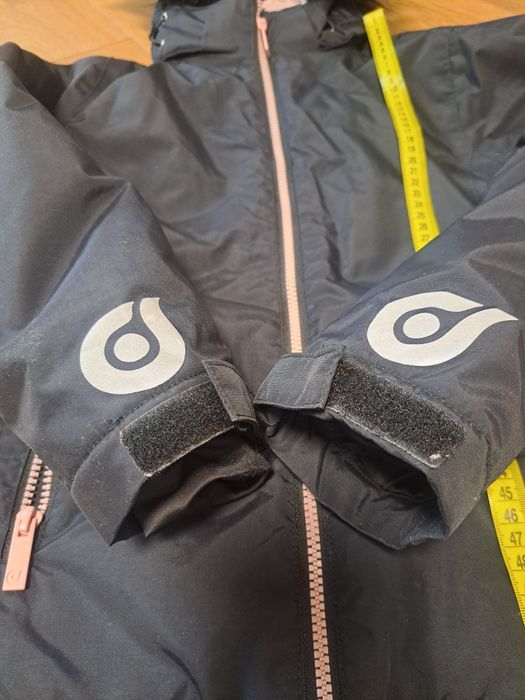 140 kurtka zimowa czarna dziewczynka