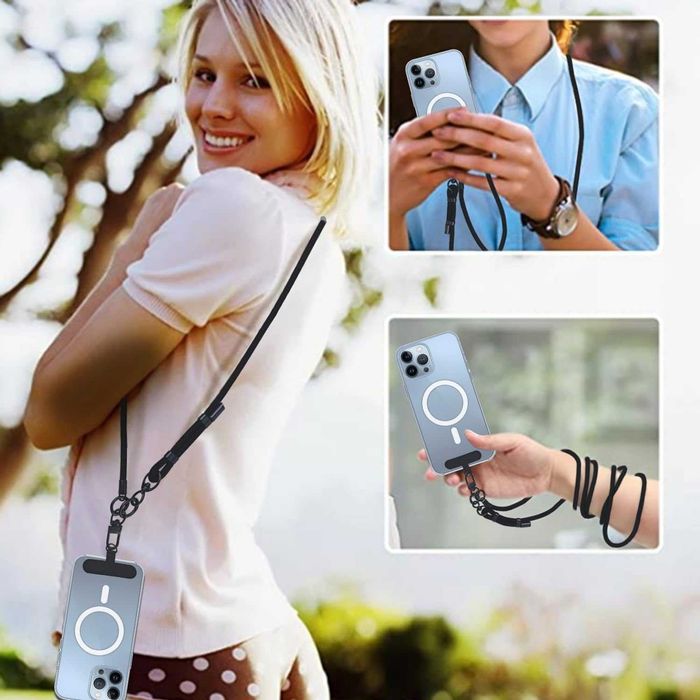 Gumo-Long Smycz pasek do telefonu do iPhone Samsung Huawei Xiaomi