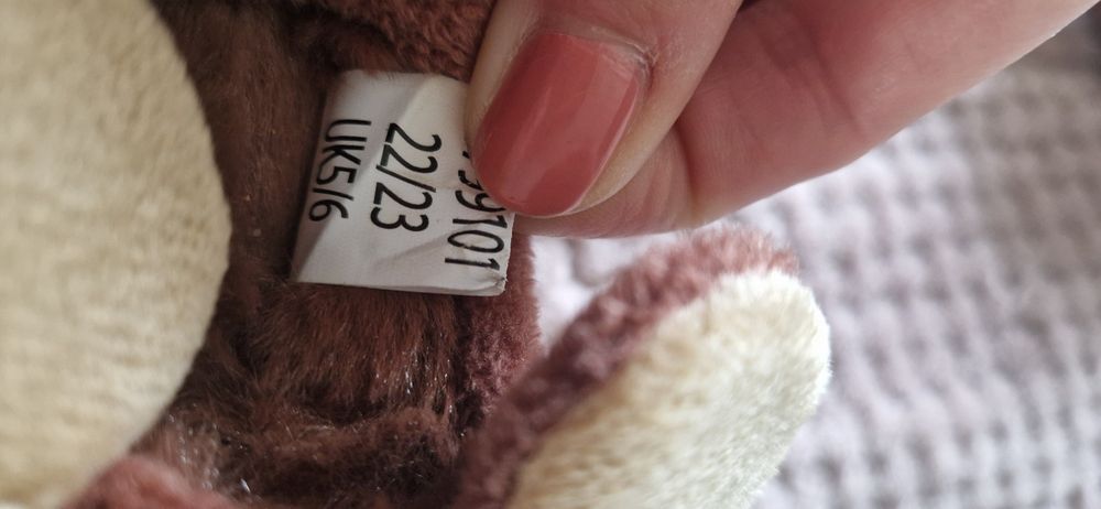 Kapcie dziecięce pluszowe misie 22/23 nowe