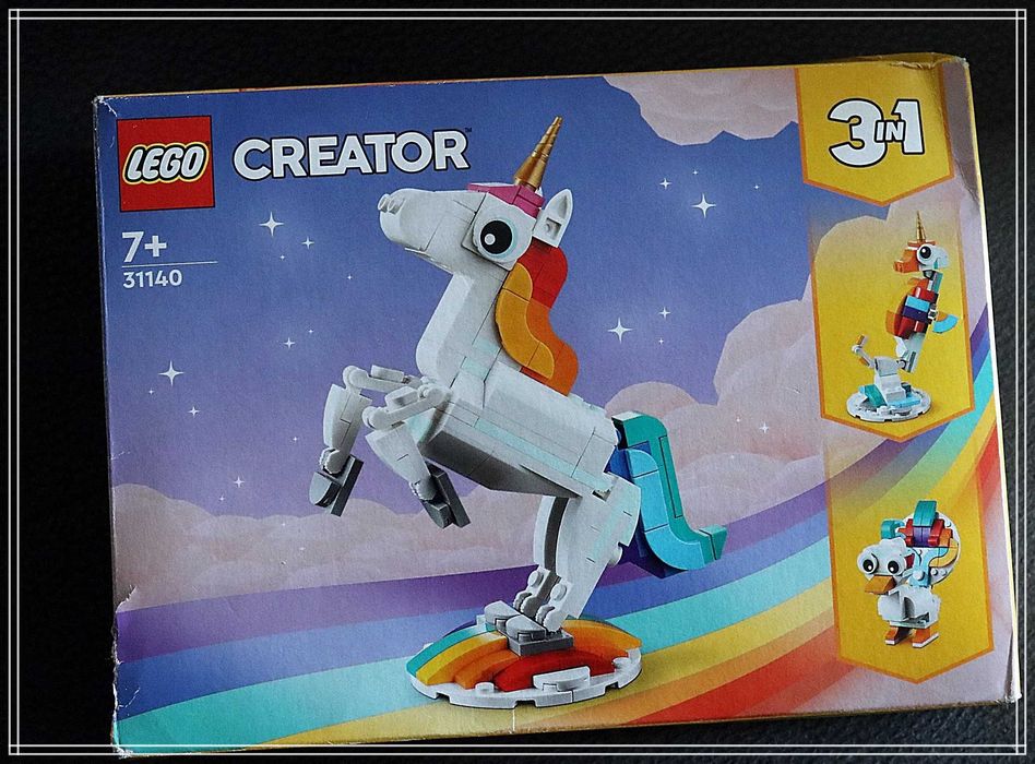 LEGO 31140 Creator 3w1 Magiczny jednorożec , kompletne + instrukcje