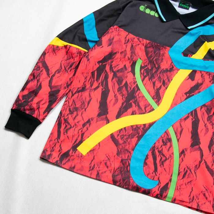 90's Diadora bluza bramkarska piłkarska XL