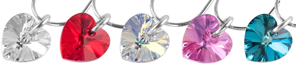 VERSIL wisior charms serce serduszko cyrkonia Swarovski SREBRO 925