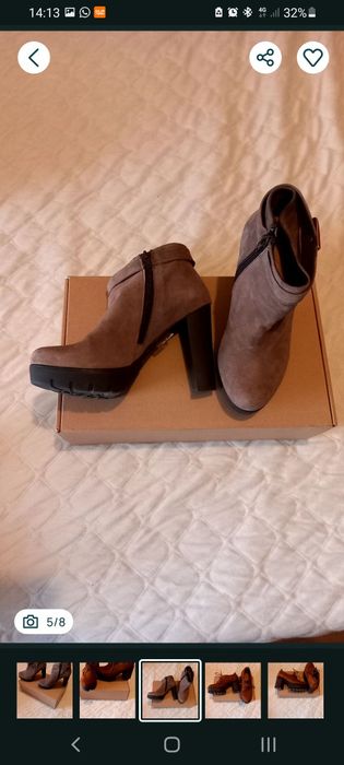 Botas senhora camurça