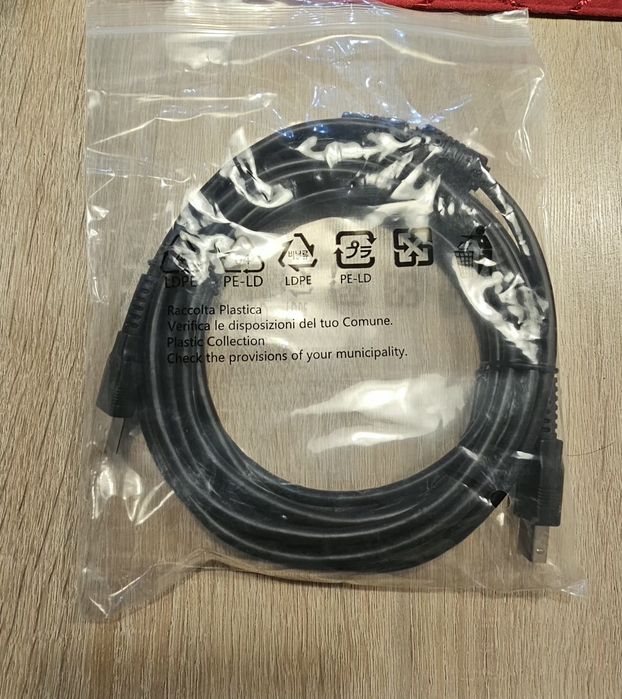 Kabel do drukarki 5m. USB A do USB B