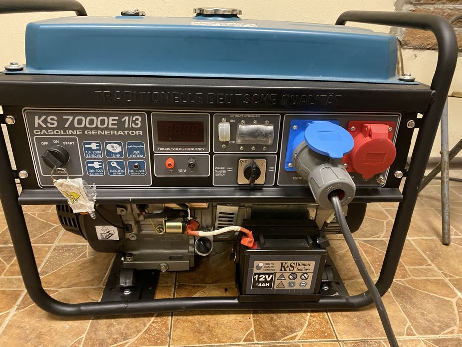 Продаю бензиновий генератор Könner & Söhnen KS 7000E 1/3.