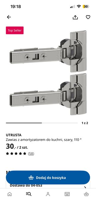 Zawias ikea sprzedam