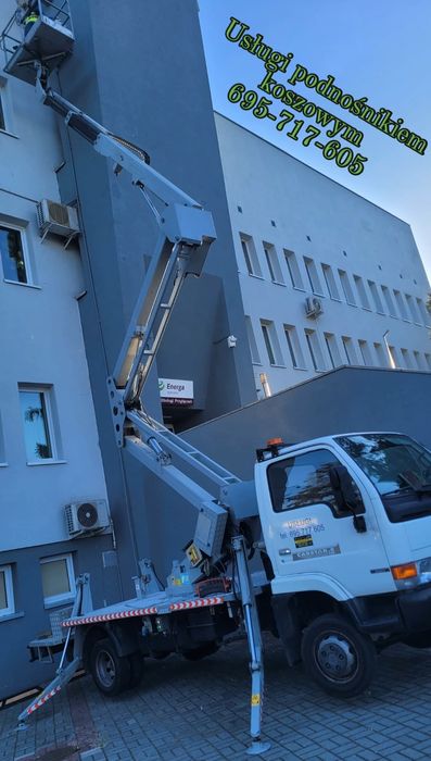 Usługi podnośnikiem koszowym podnośnik koszowy wzwyżka