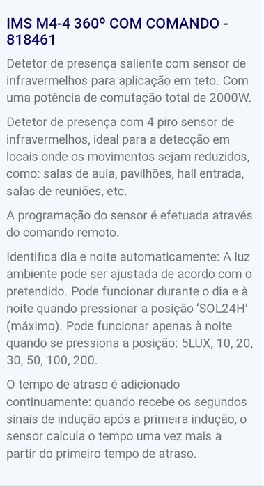 Detector movimento NOVO