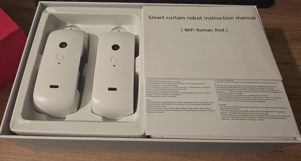 Tuya silnik do zasłon na drążku (2 sztuki)