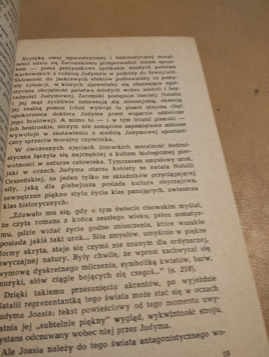 Omówienie książki i S.Zeromskiegoludzie bezdomni