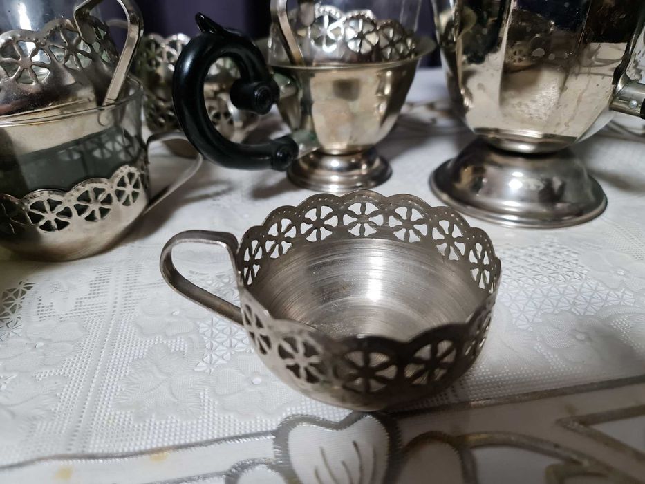 Чайний сервиз метал стекло