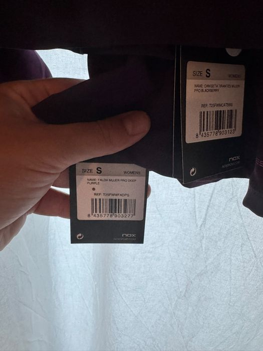 Conjunto Padel NOX - Preto/vermelho e Roxo