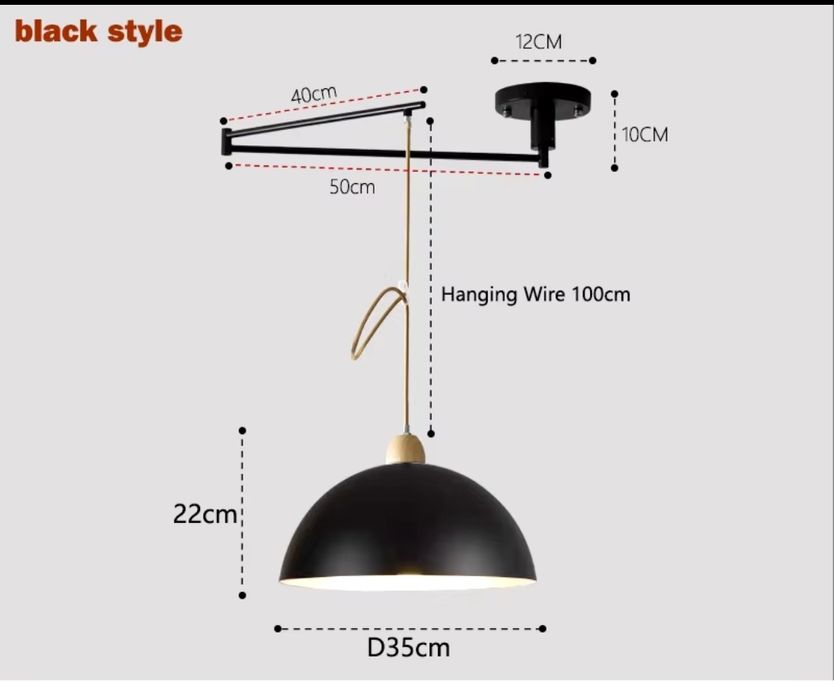 Люстра з пошкодженням на згибі