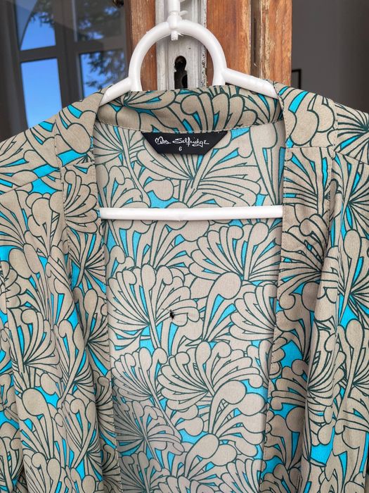 Miss Selfridge kimono narzutka wzory print etno hippie boho