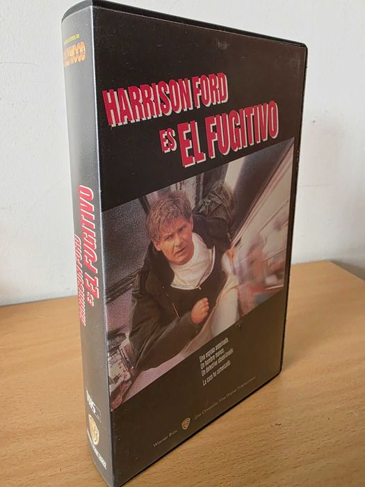 Fita VHS "O Fugitivo" com Harrison Ford