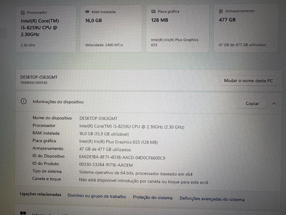 Mini PC terra com cpu i5