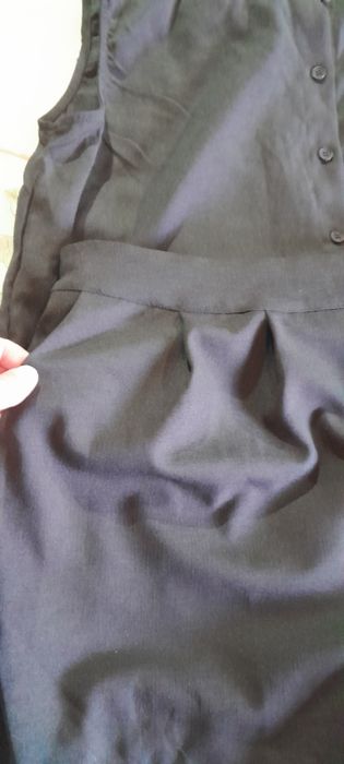 Conjunto tunica sem mangas/calcoes oversize