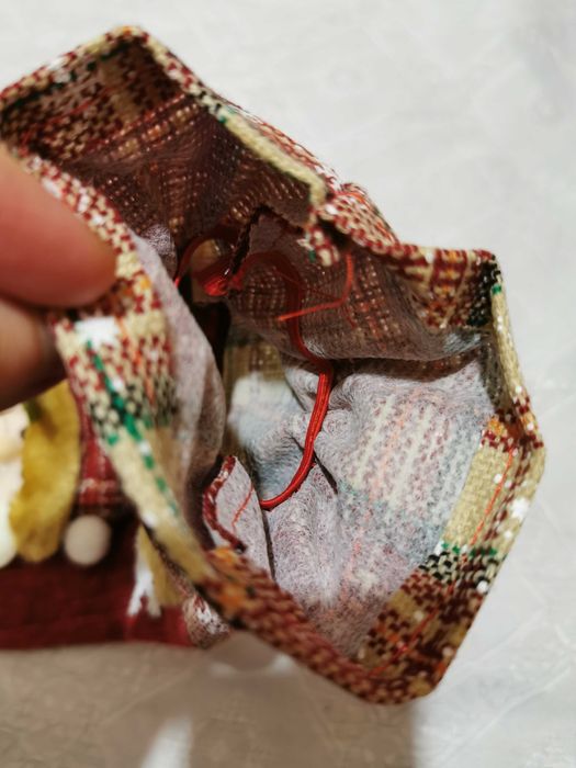 Świąteczny pokrowiec na butelkę Boże Narodzenie Święty Mikołaj