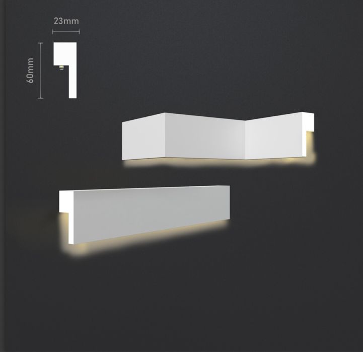 Гіпсовий карниз для LED освітлення КЛ 03. Ціна 119/м.п.