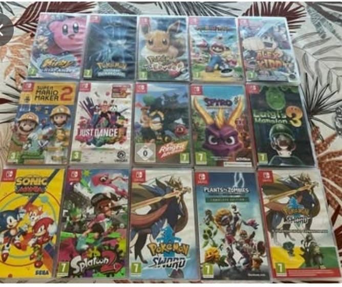 Nintendo switch 1 usada com 14 jogos