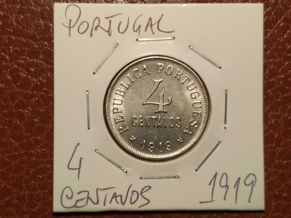 A621 moeda de 4 centavos de 1919 - Portugal