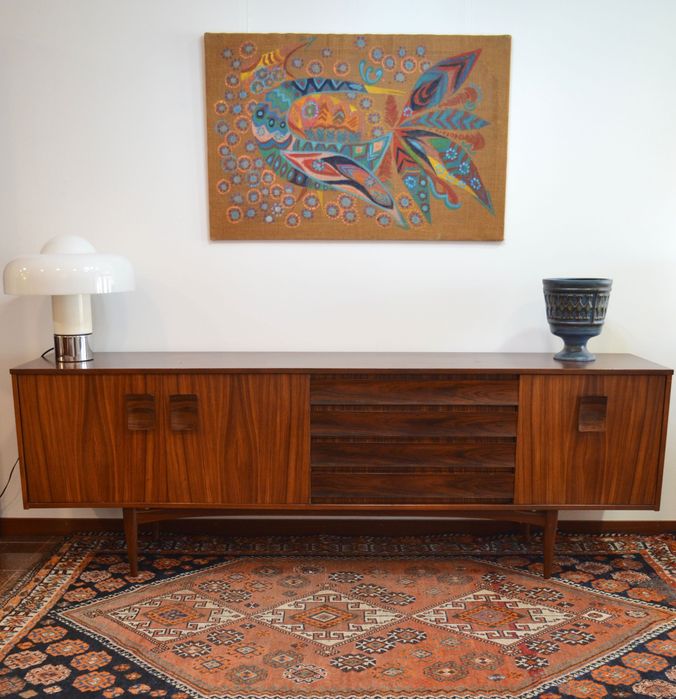 Aparador Mid century em mogno e pau santo