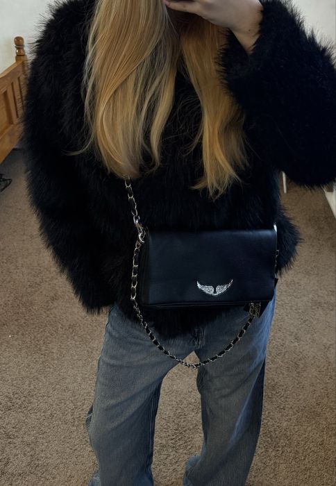 Сумка клатч в стилі zadig&voltaire  клатч rock черный