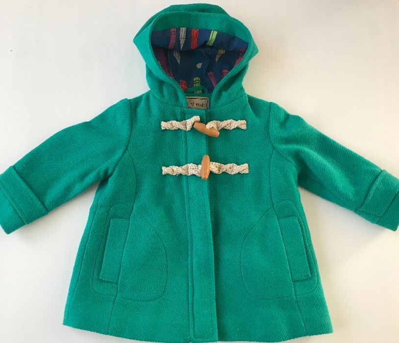 Next zielony płaszczyk 12-18 miesięcy + GRATIS