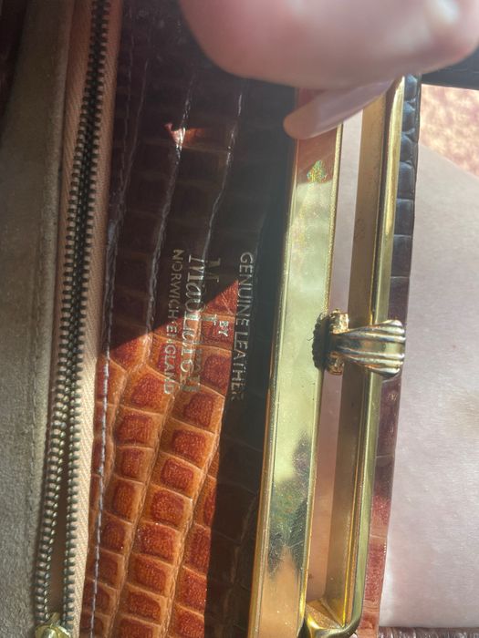 Винтажная сумка MacLaren из натуральной кожи крокодила 1960е годы