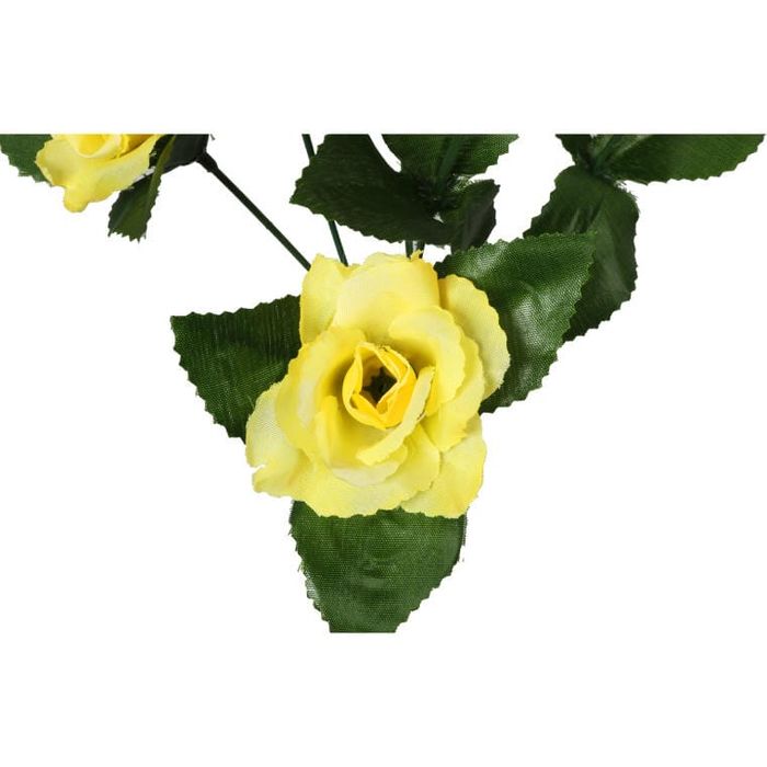 Bukiet 6 różyczek w kolorze żółtym 38 cm