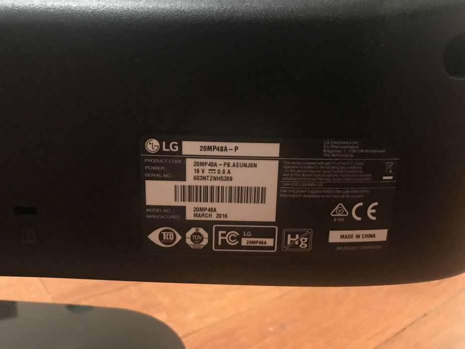 Monitor LG 20 Polegadas