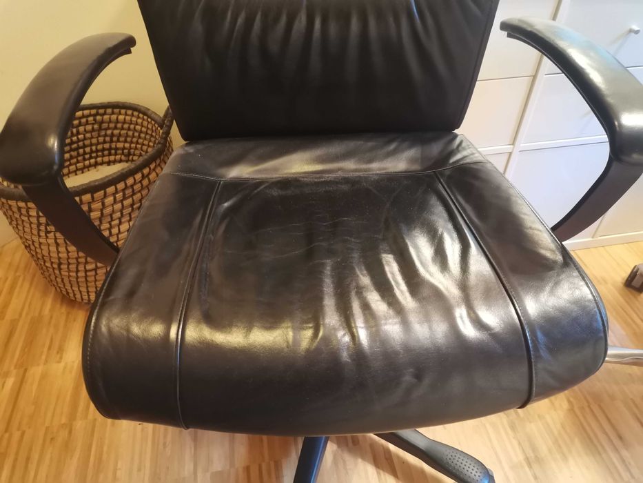 Skórzany fotel prezesa KInnarps