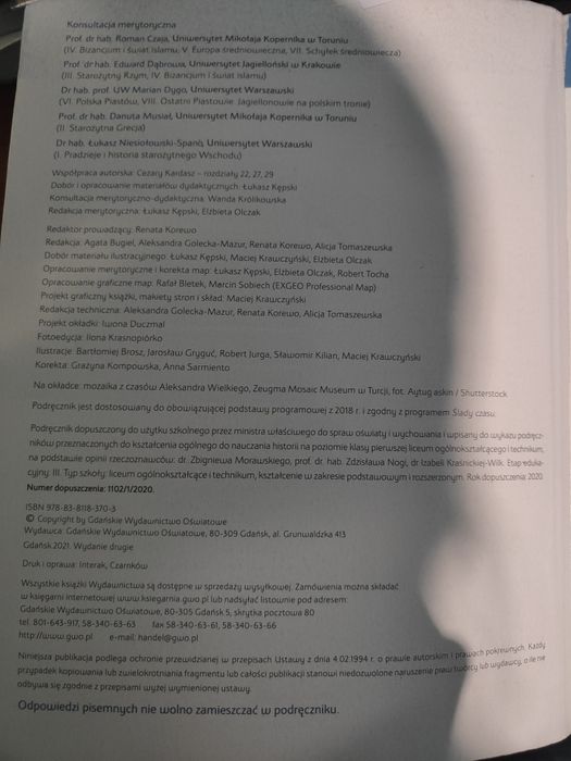 Podręcznik do Historii 1