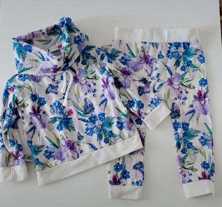 Dres miś foch r 6-9 mc bluza spodnie  komplet