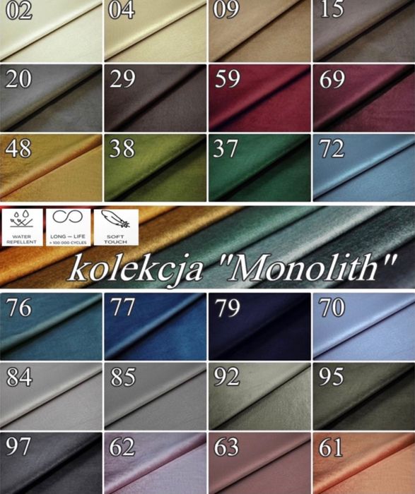 Naroznik Berlin Pikowany 3 Rozmiary 4 Tkaniny