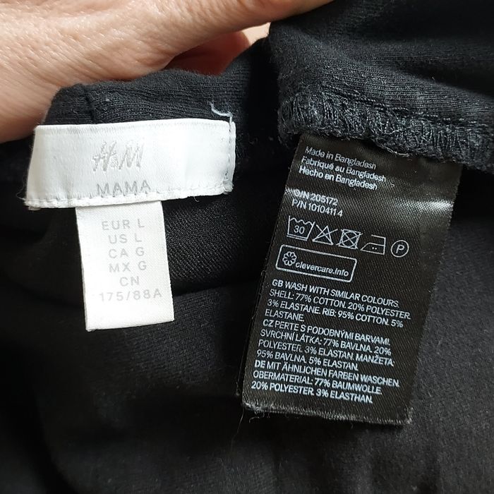 H&M MAMA_jeansy ciążowe Jegginsy_L L72cm