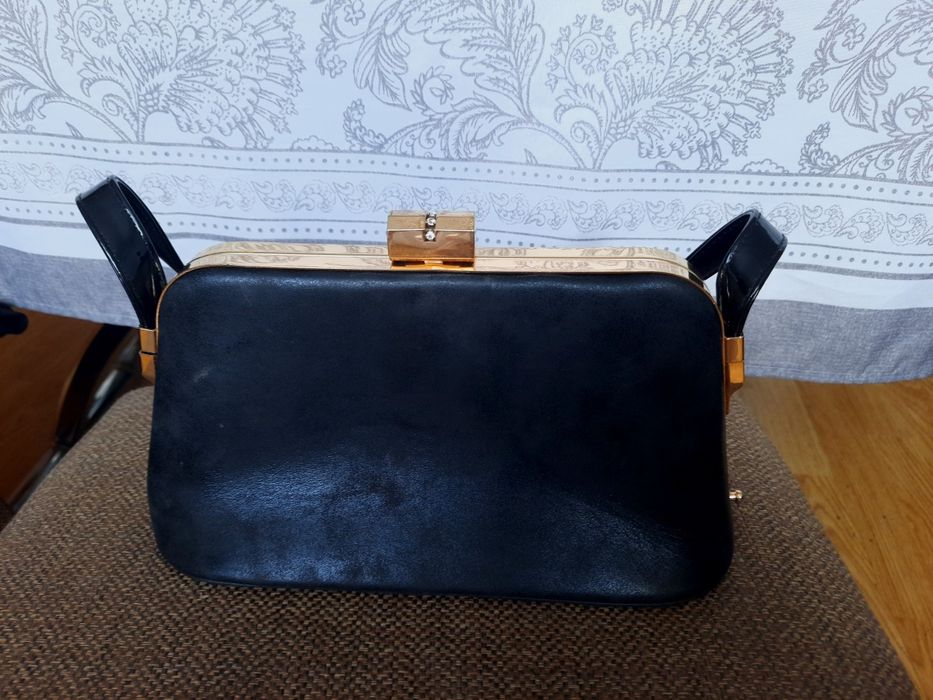 Torebka bagietka wizytowa z imitacji skóry