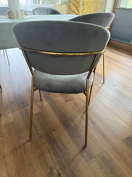 6 krzeseł welurowych