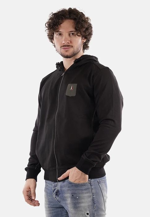 Aeronautica Militare bluza męska 252FE2064UF00667 czarna z kapturem L