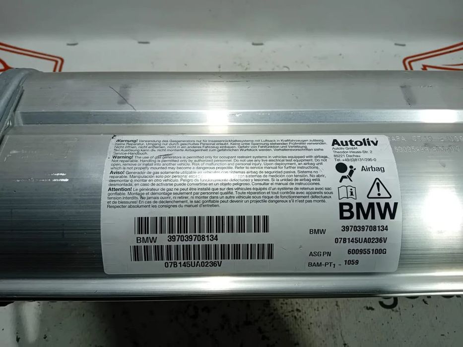 Airbag Passageiro Pendura Esquerda BMW Série 5 E60 E61 397039708134