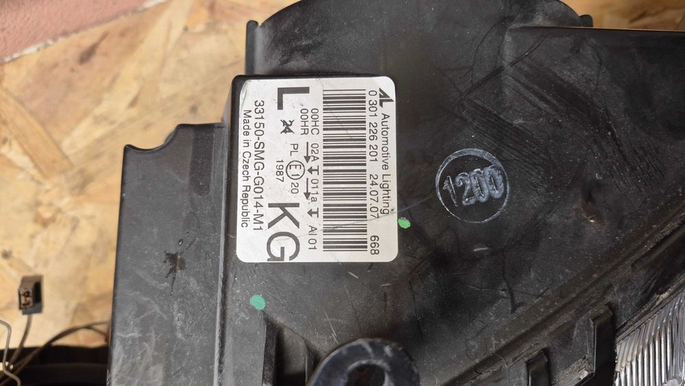 Oticas Farois Honda Civic VIII FN FK 2005 a 2012 Originais Honda Esquerdo Direito