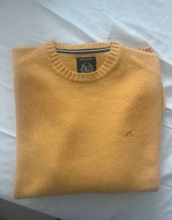 Camisola de malha Amarela homem Sacoor