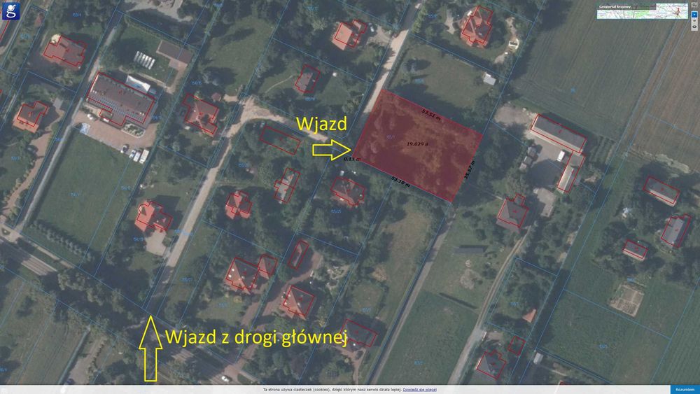 Działka budowlana 19a Tomaszowice Kolonia - Widok 2